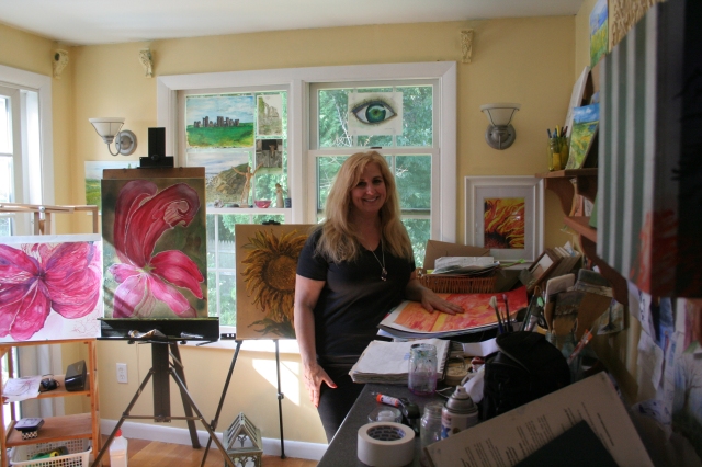 Patricia Almonte in her studio